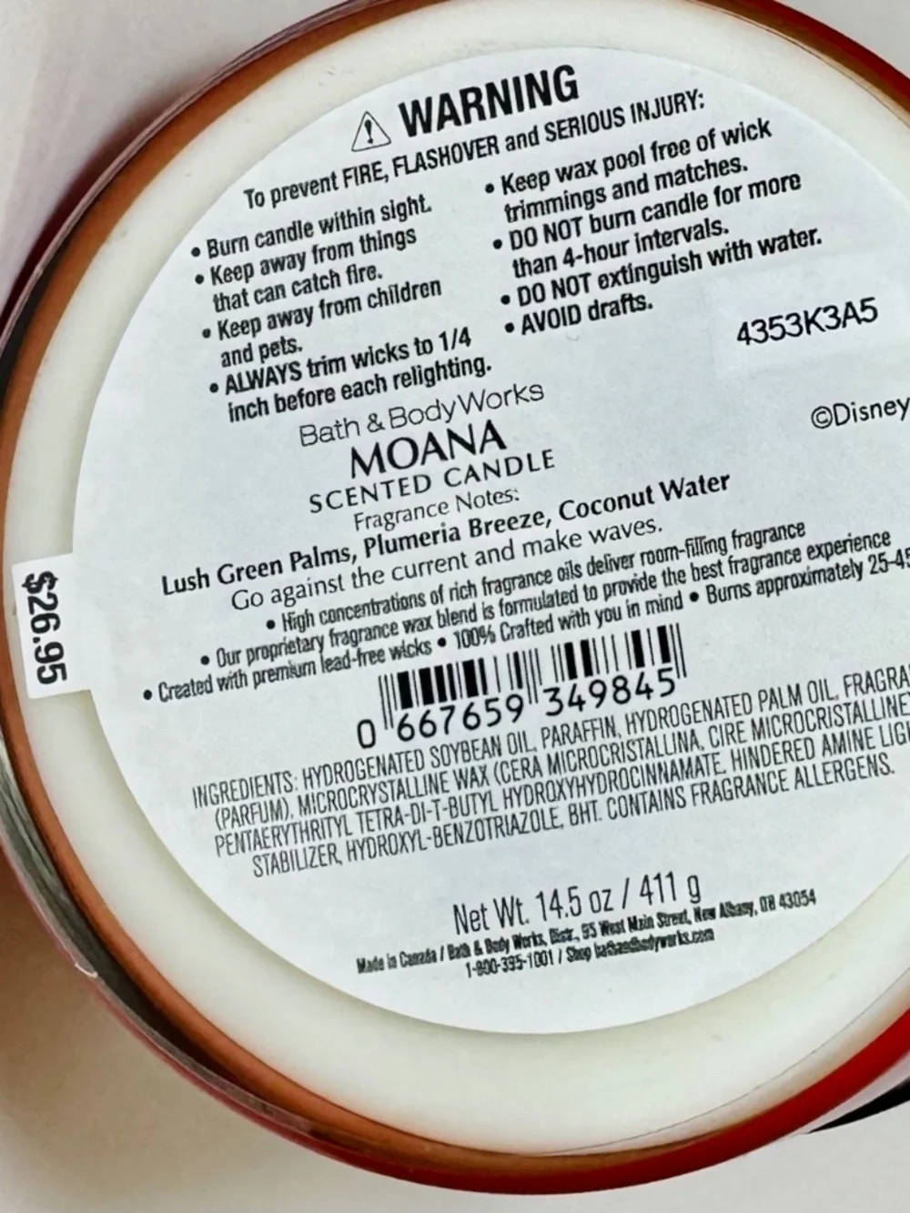 MOANA 3 Wick Candle - Picture 3 of 3